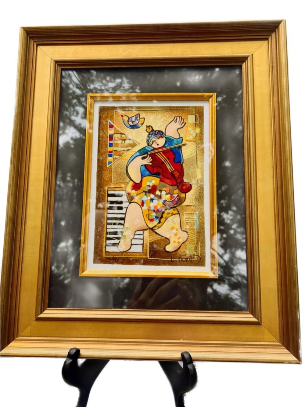Dorit Levi "Dancing On Bars" Framed Limited Edition Serigraph #103/595 With COA